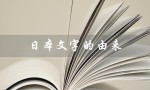 日本文字的由来（日本文字的发展历程是什么）