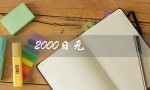 2000日元（2000日元可兑换多少人民币）